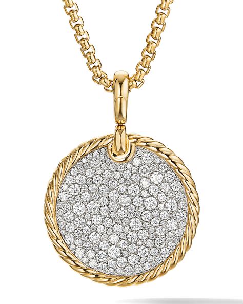 David yuean circle amulet necklace